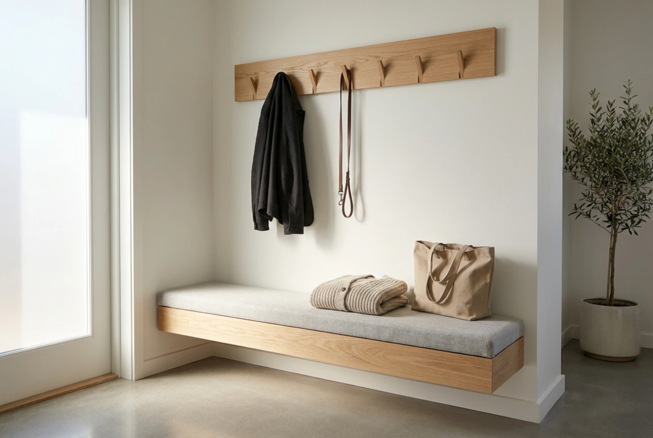 How to Use a Coat Rack with a Seat for Daily Clothes Organisation