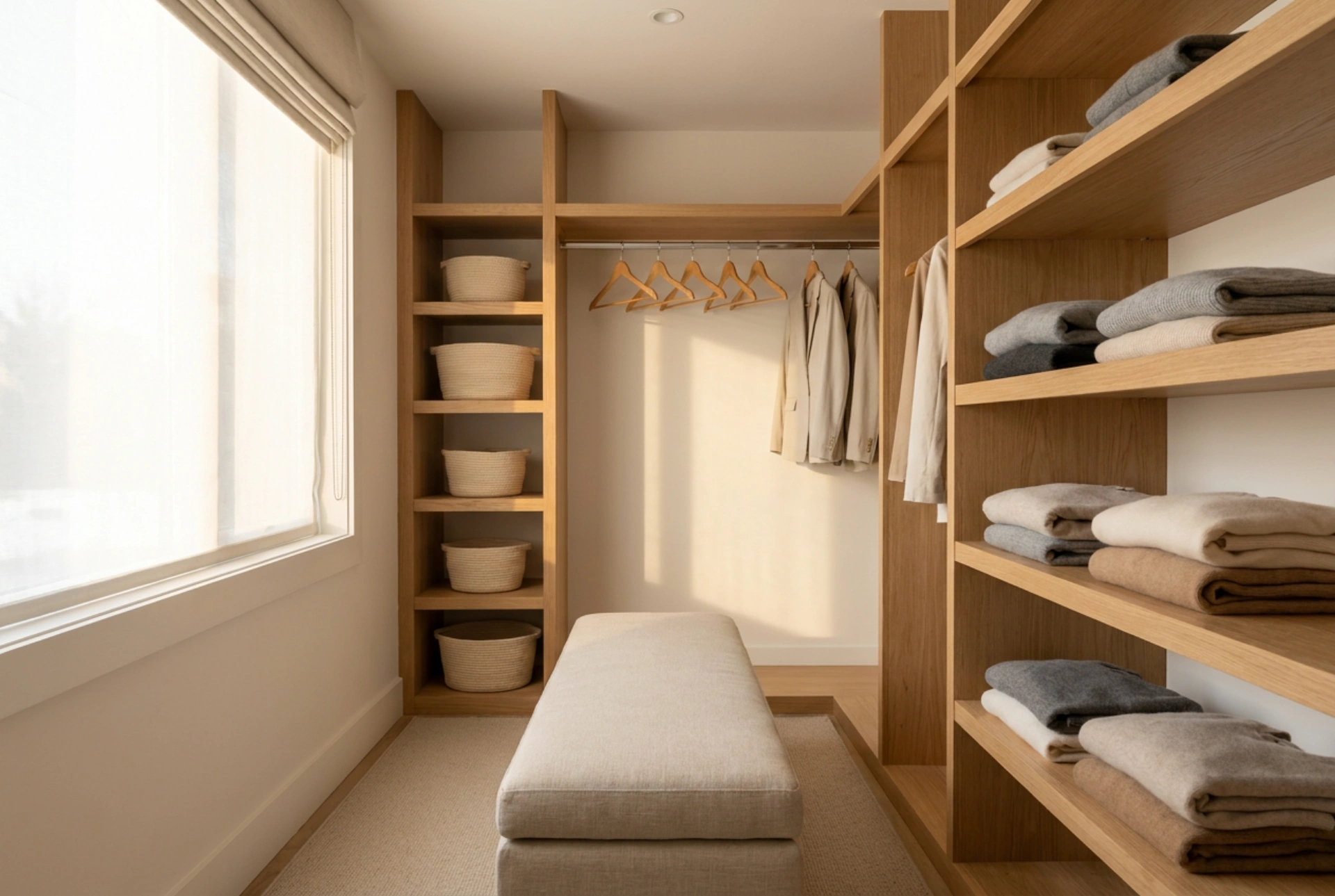 How to Design a Dressing Room with Seating for Daily Comfort and Efficiency