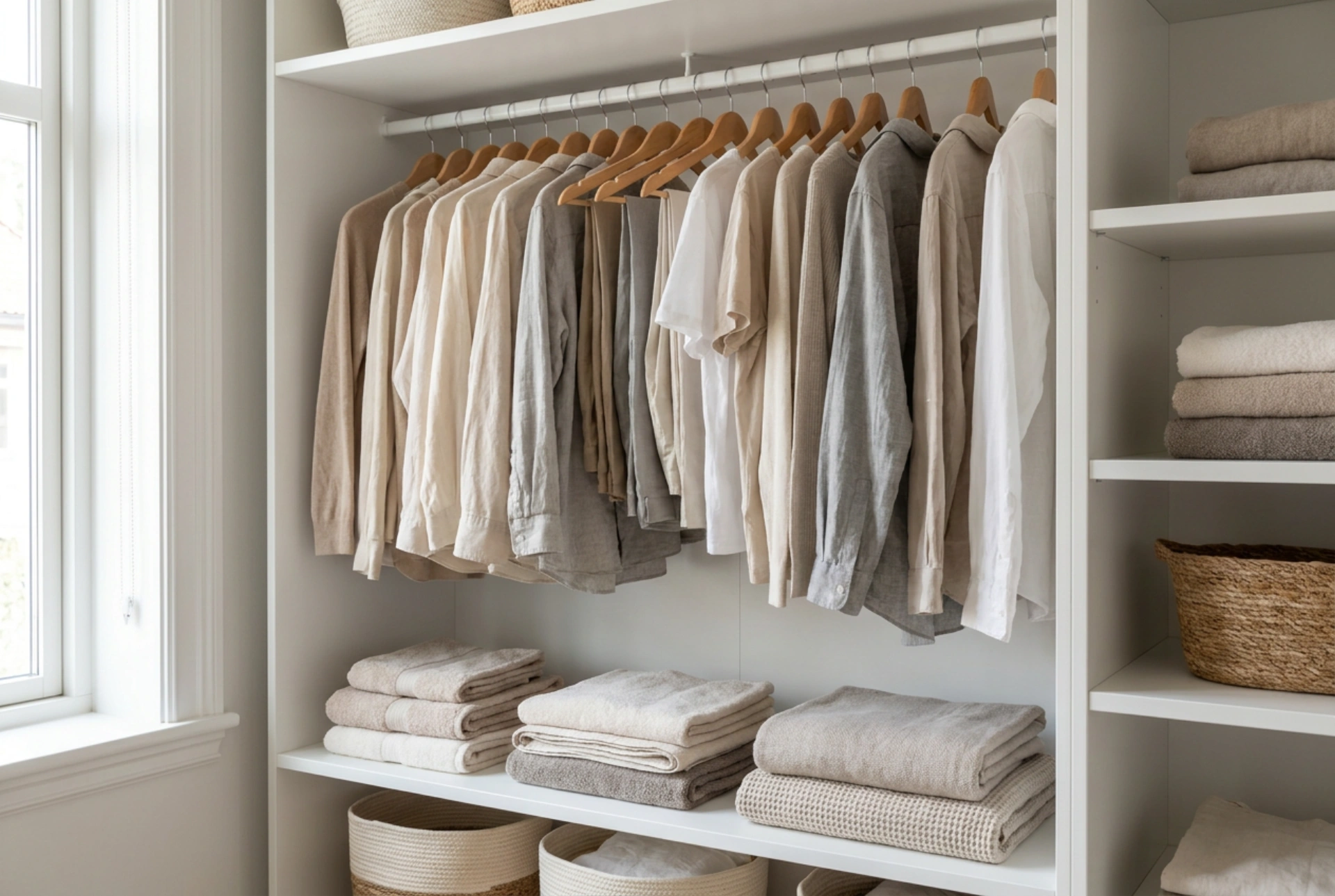 How to Plan a White Bedroom Wardrobe for Chaos-Free Clothing Storage