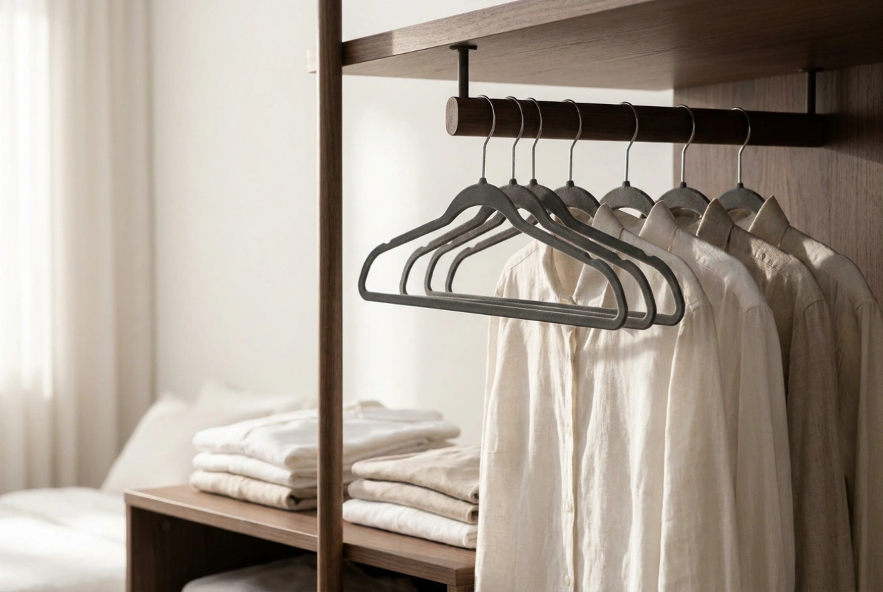 How to Fit Many Clothes into a Narrow Wardrobe Without Squeezing