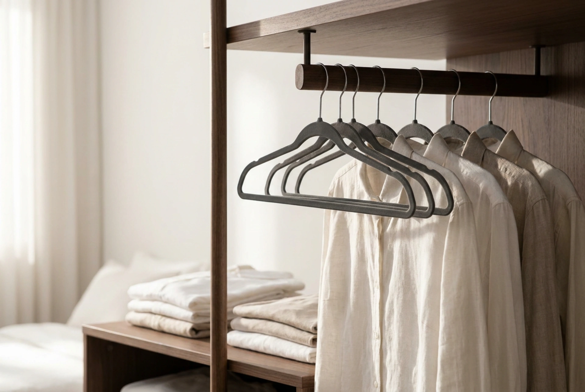 How to Fit Many Clothes into a Narrow Wardrobe Without Squeezing