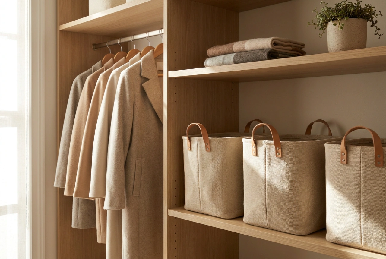 How to Organise a Small Hallway Wardrobe for Coats and Bags