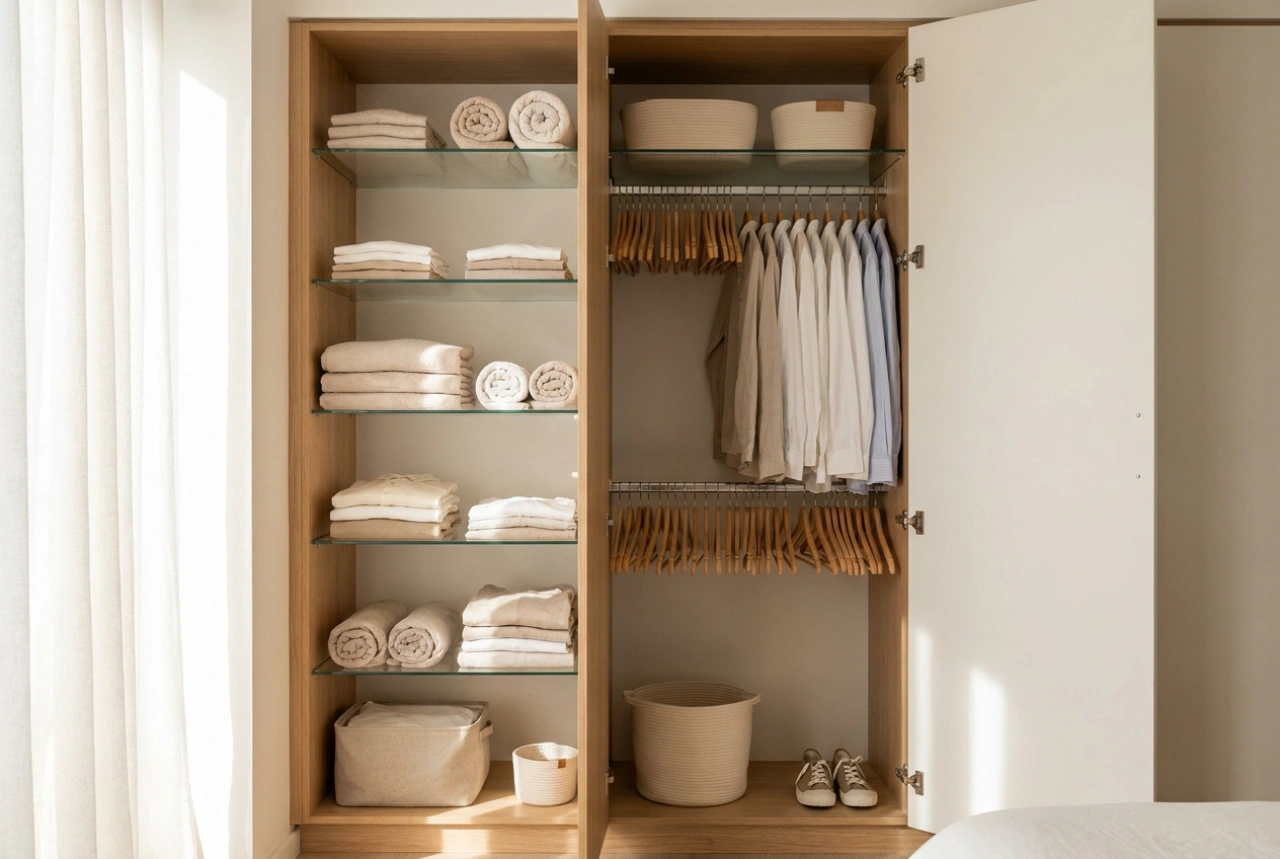How to Zone a Wardrobe with Shelves and Hanging Rails for Maximum Efficiency
