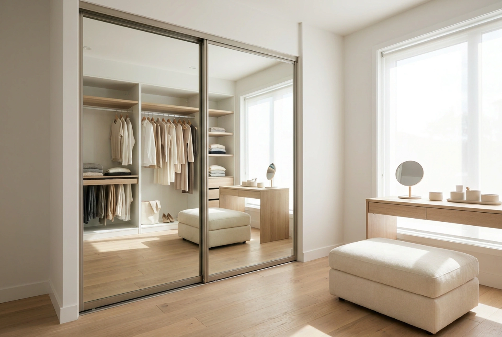 How Sliding Mirror Doors Organize and Expand Your Wardrobe Space