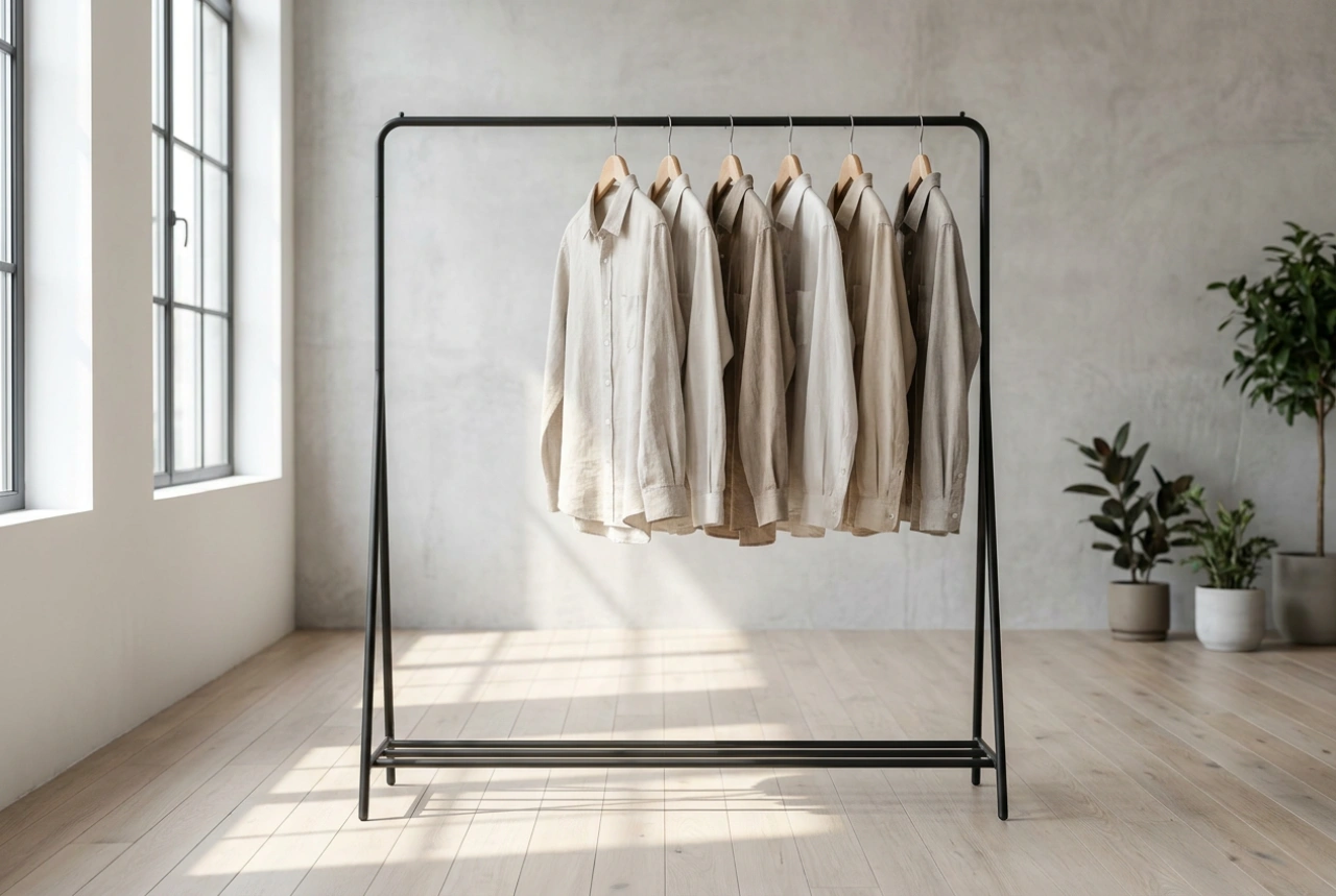 Industrial Clothes Racks: The Science of Open-Wardrobe Organization