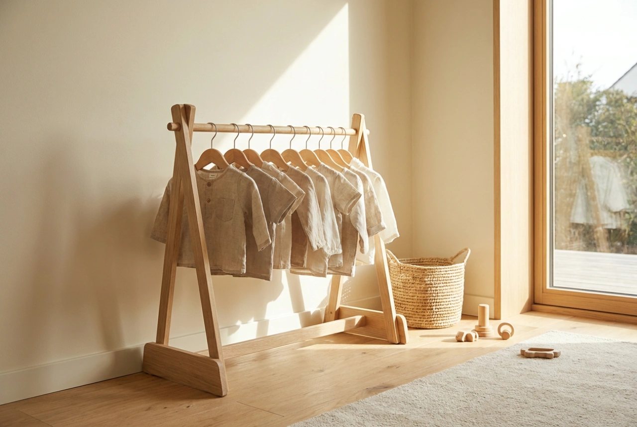How to Organize a Child-Height Clothing Rack