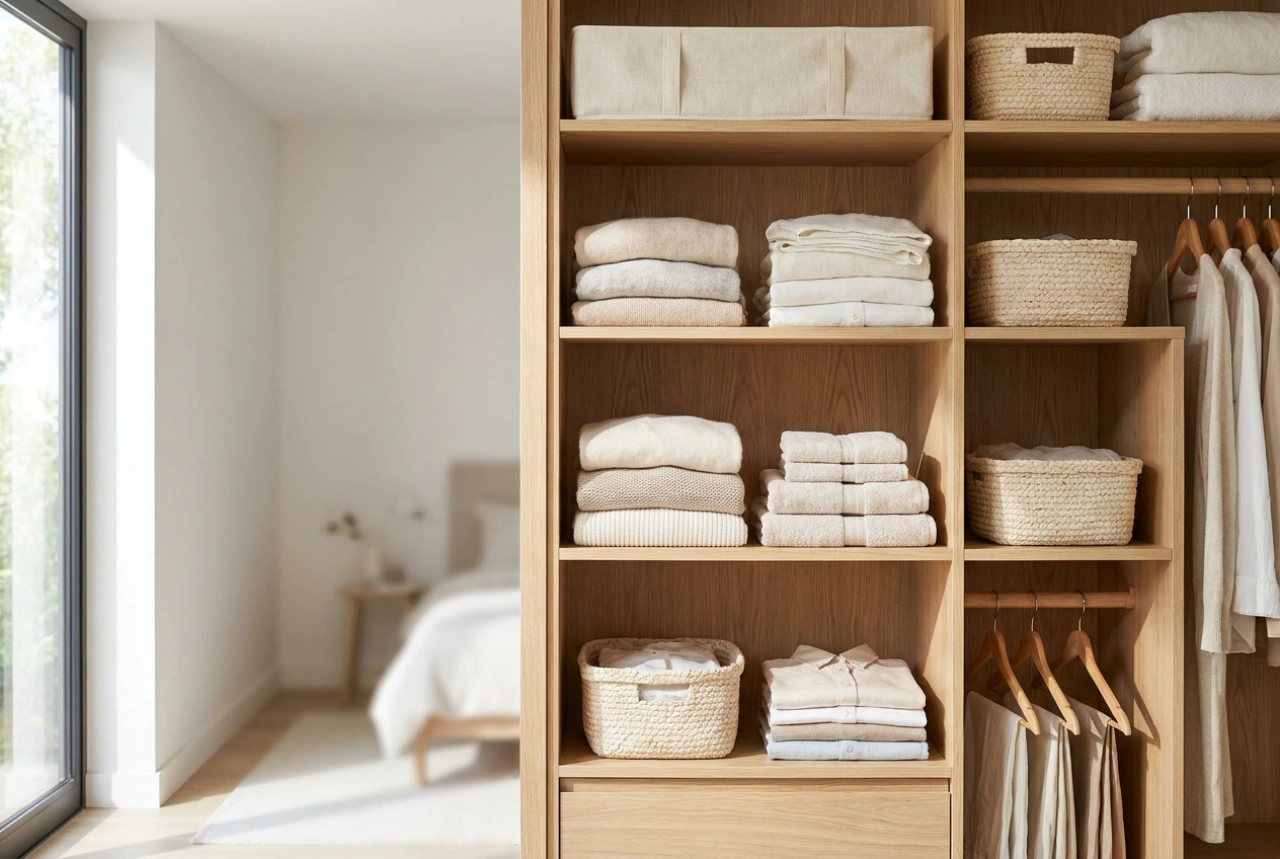 Rustic Wardrobe Organisation: Achieving Practical Storage Without the Heavy Visual Weight