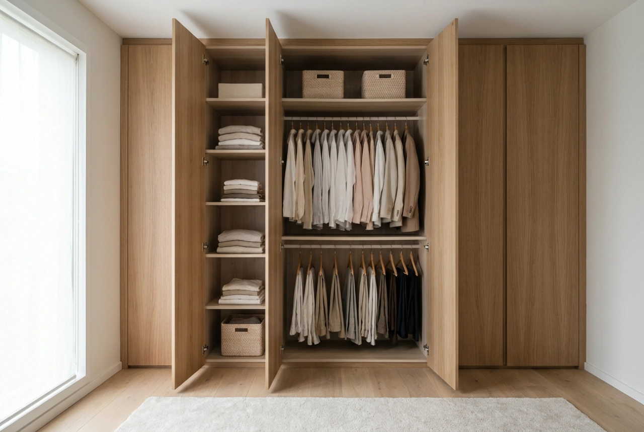 Hinged Door Wardrobes: Ergonomics and Full-Access Interior Organization