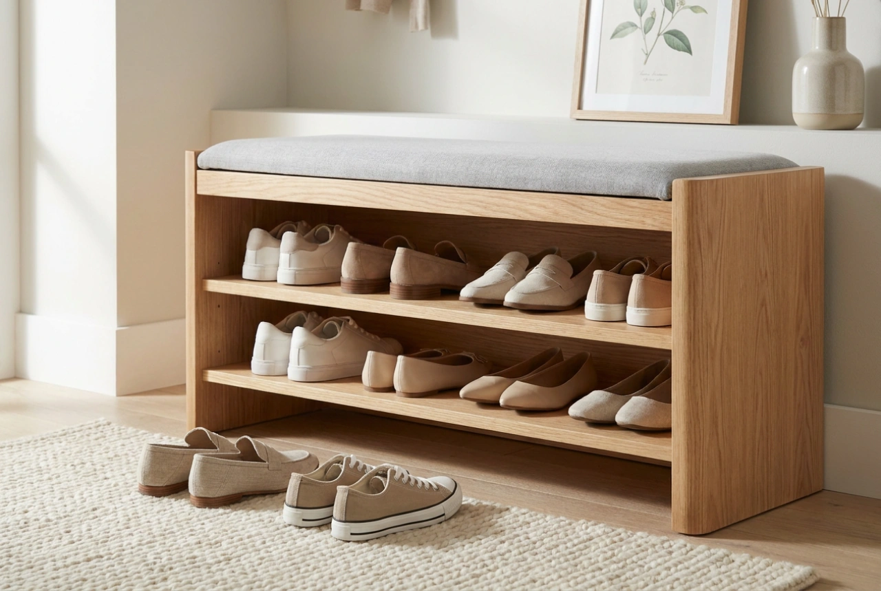 Optimising Entryway Storage: Bench Shoe Cabinets and Footwear Organisation Principles