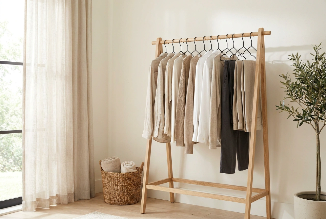 Managing Mid-Wear Clothes: How a Freestanding Rack Optimises Garment Care