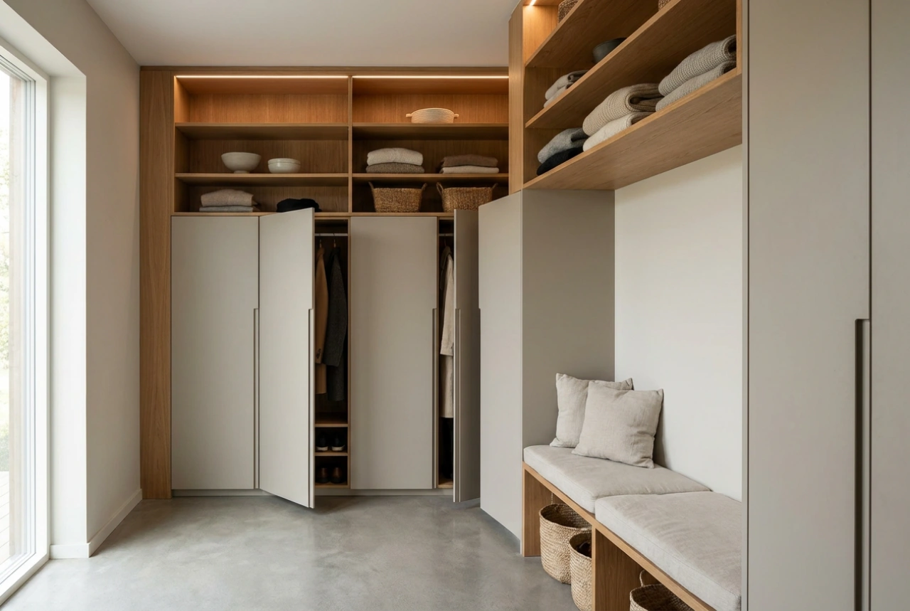 How to Design a Built-In Hallway Wardrobe to Eliminate Entryway Chaos