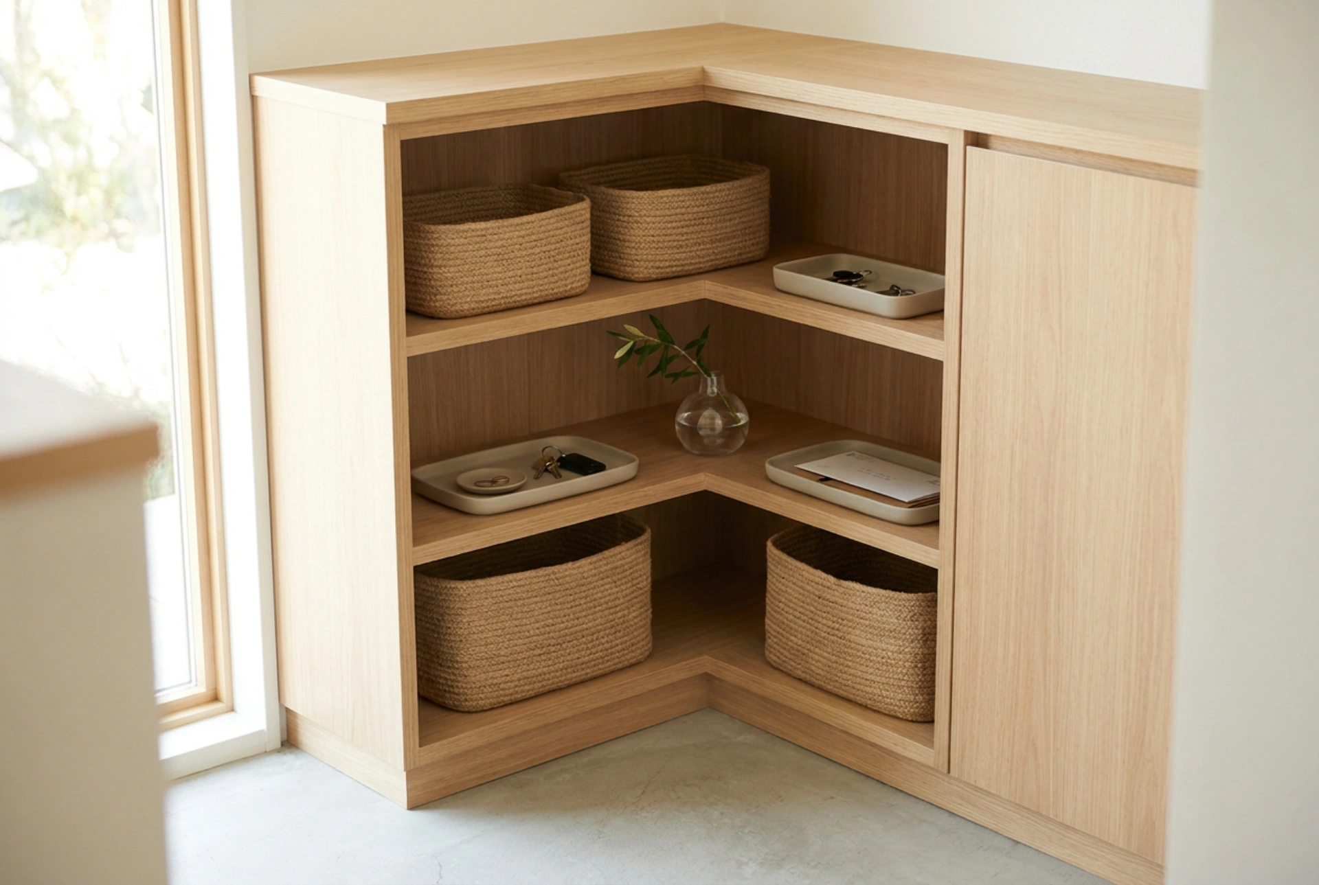 How to Utilise a Corner Hallway Cabinet for Small Items and Accessories