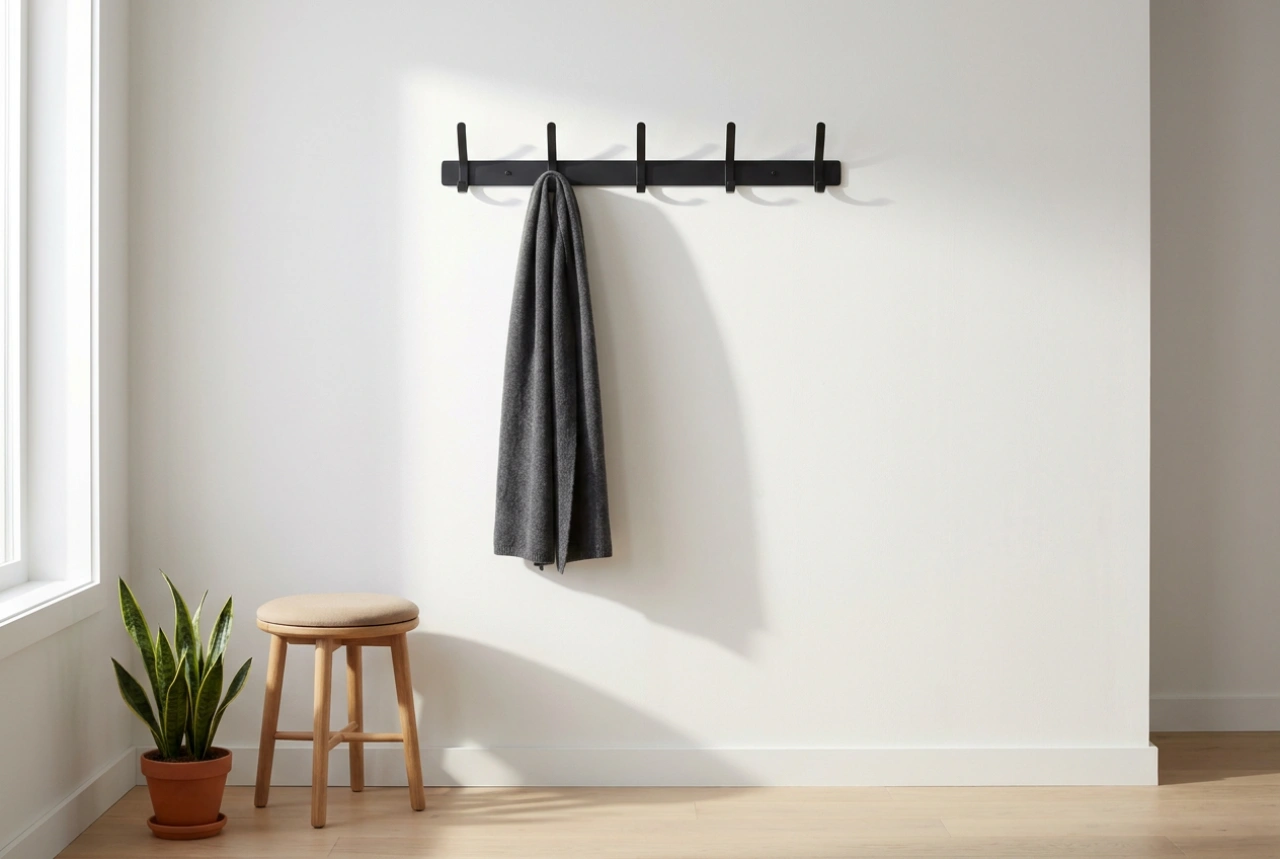 How to Position Wall-Mounted Coat Hooks in the Hallway