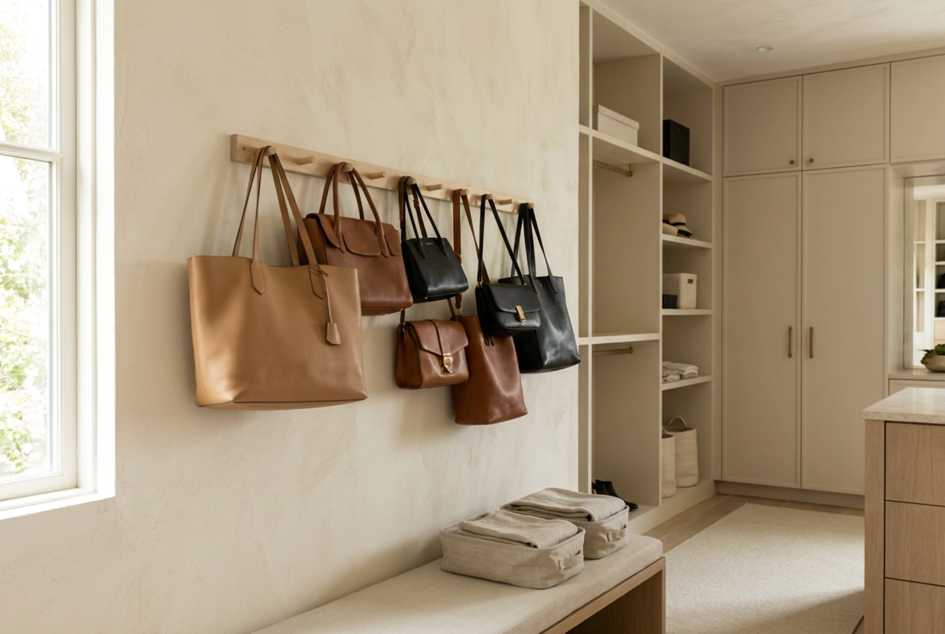 How to Organize Handbags in Your Closet with the Right Hangers