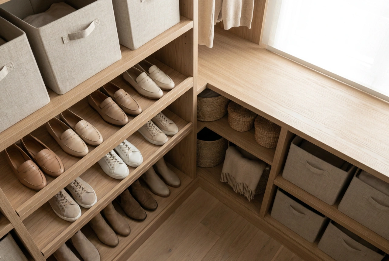 Clever Shoe Organizers for Wardrobes and the Rules of Their Arrangement