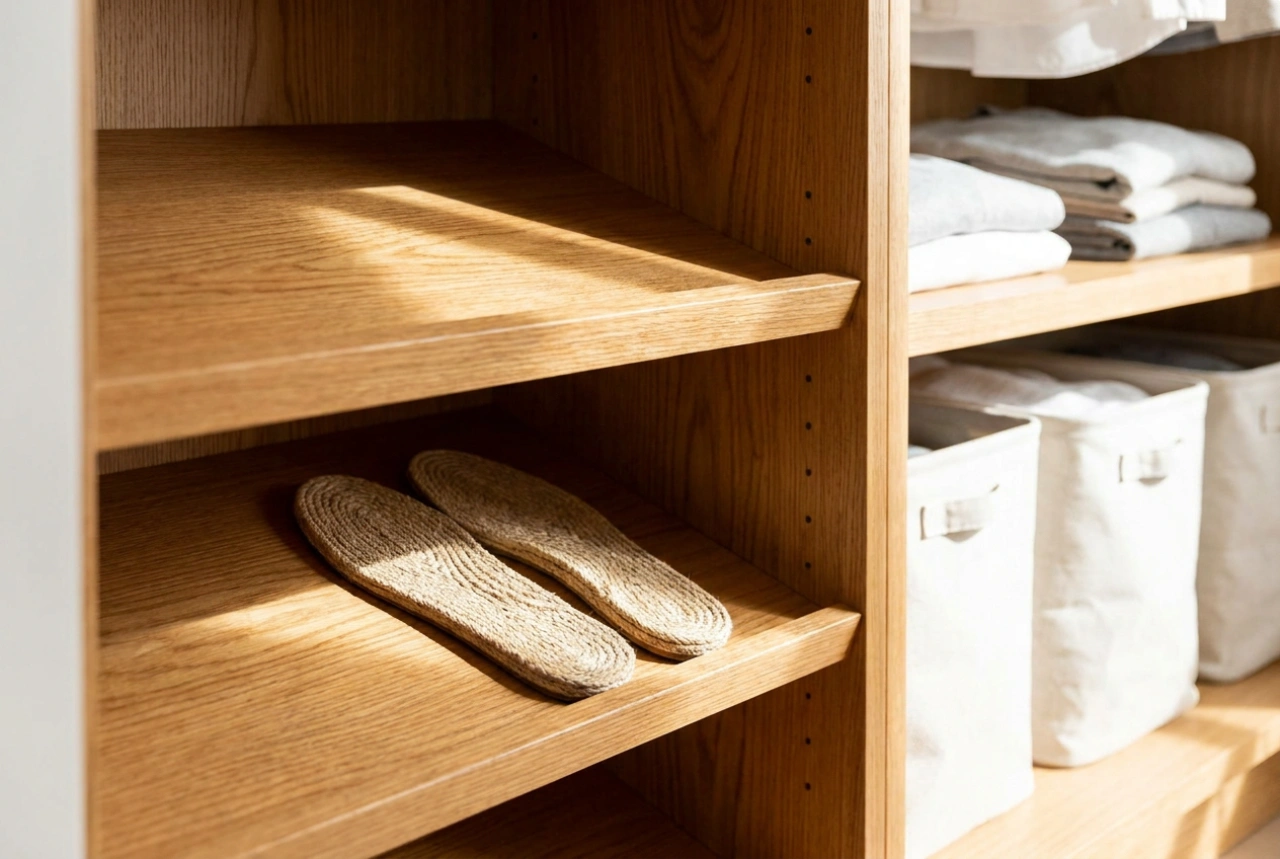 Wooden Shoe Racks in Wardrobes: Moisture Protection and Material Care