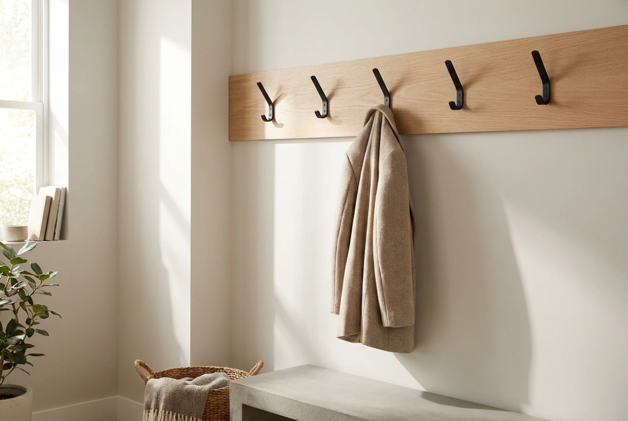 How to Plan and Position Hallway Coat Hooks