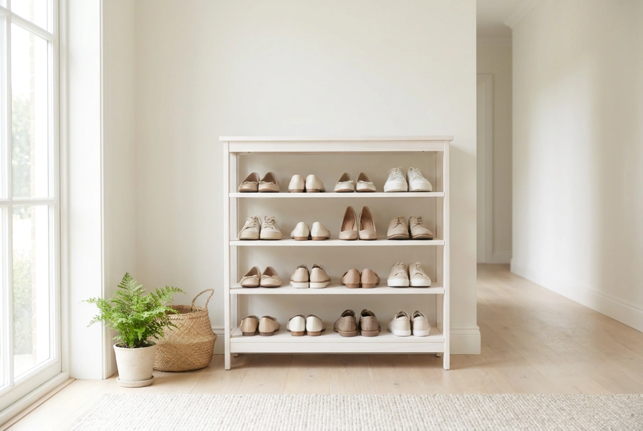 How to Choose the Perfect White Shoe Rack for a Bright Hallway