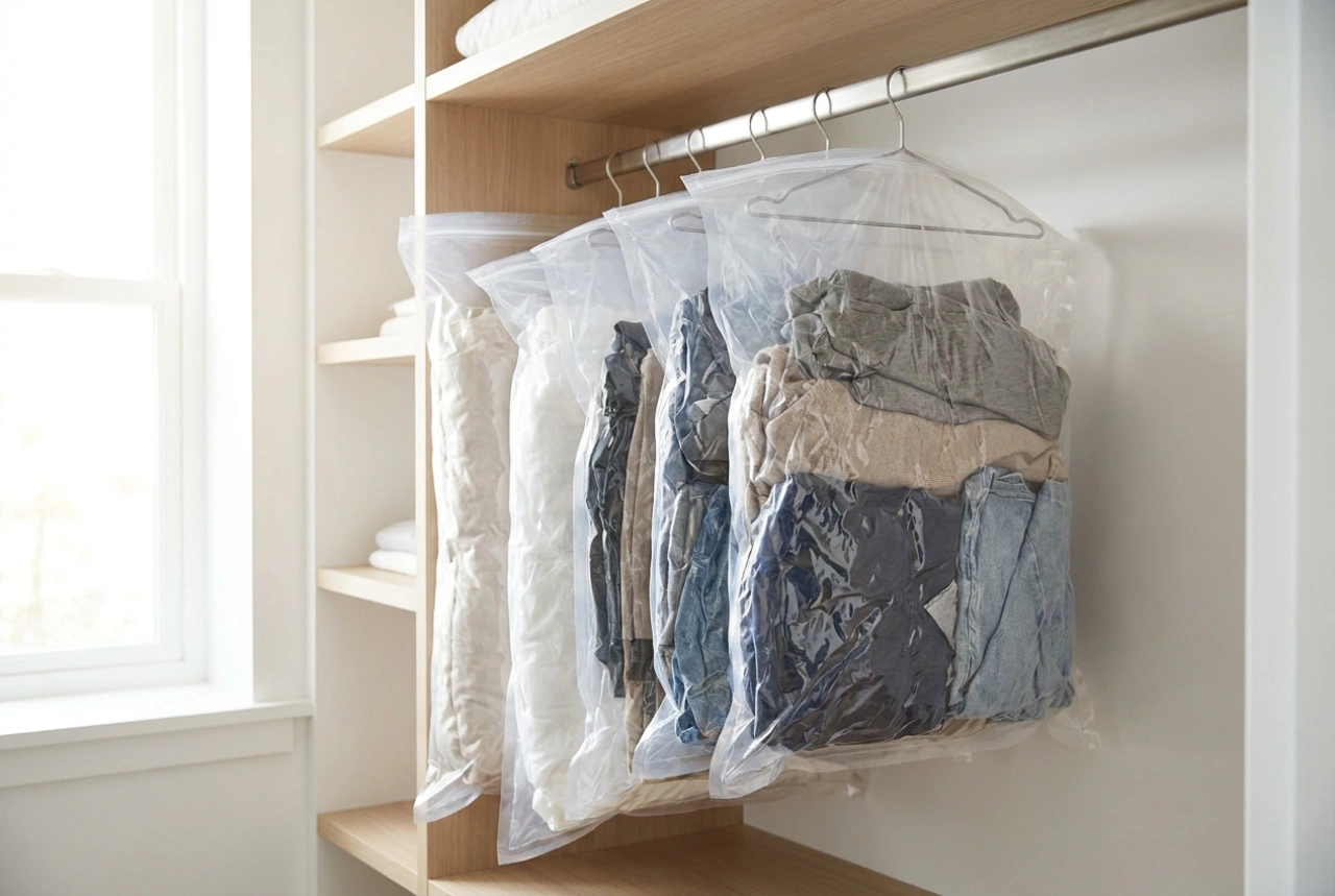 How to Store Clothes in Hanging Vacuum Storage Bags