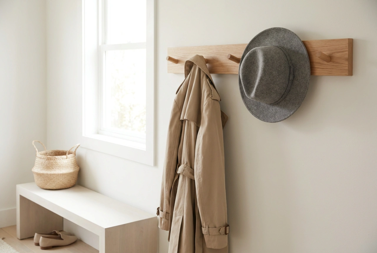 How to Organise a Hallway with a Wall-Mounted Coat Rack