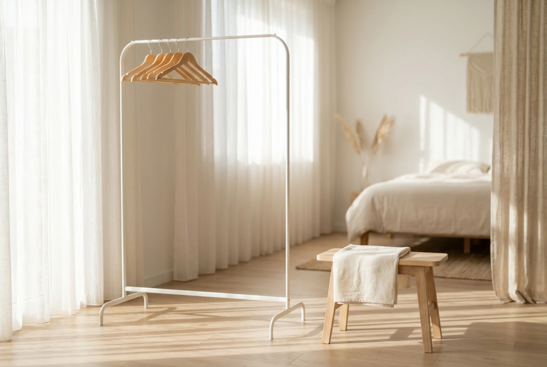 How to Care for a White Clothes Rack to Prevent Yellowing