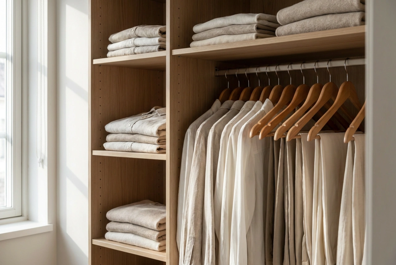 Space-saving folding hangers: Optimising wardrobe capacity