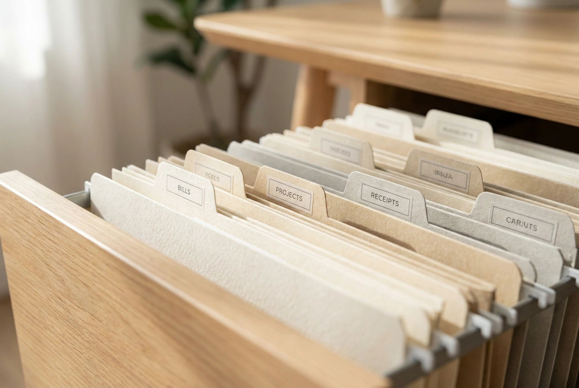 How to Label Paper Document Folders in a Home Archiving System