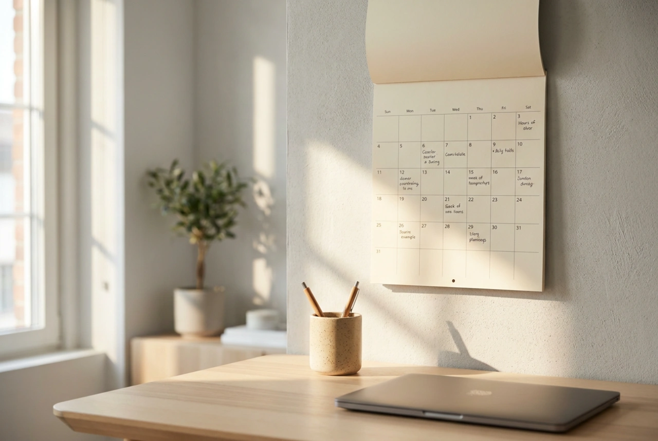 How to Use a Three-Month Wall Calendar for Effective Deadline Tracking