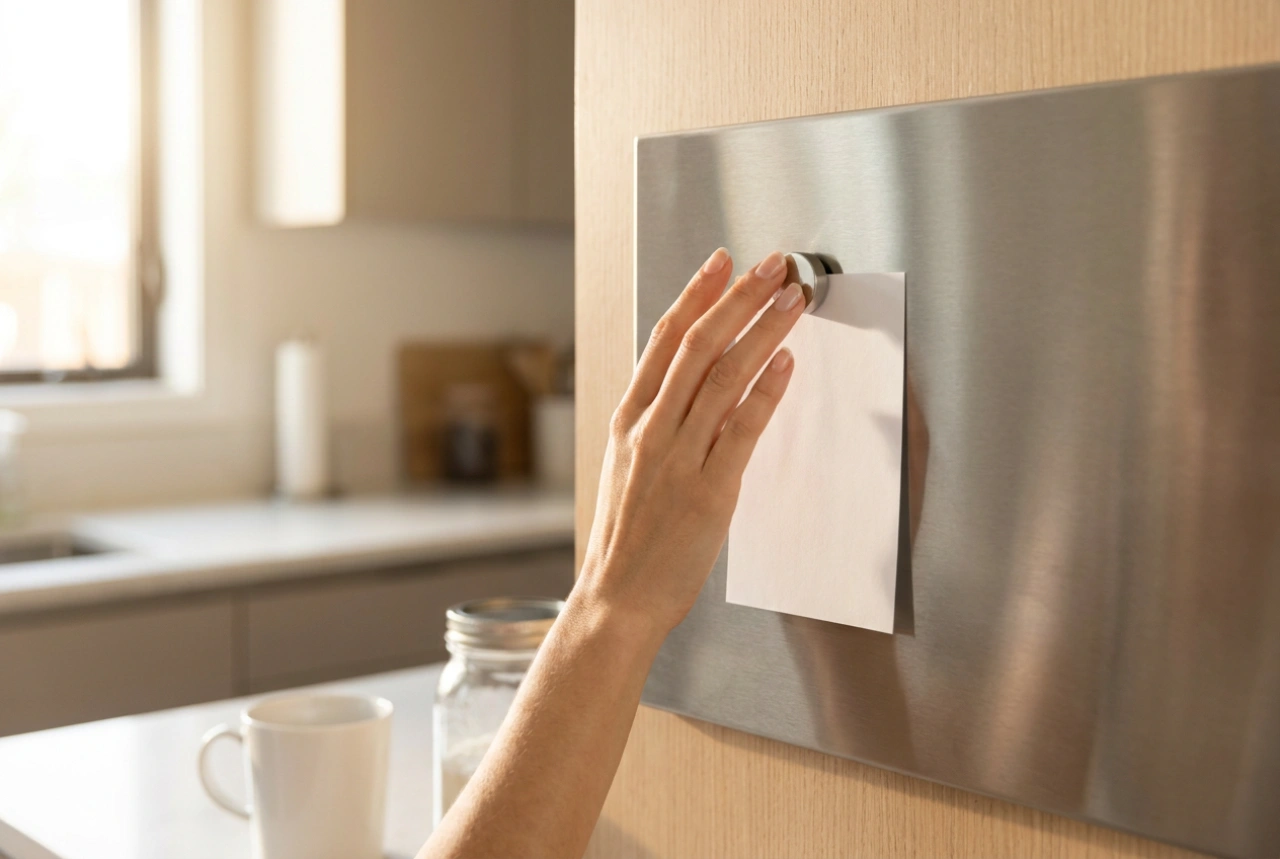 How to Manage a Family Magnetic Board in the Kitchen