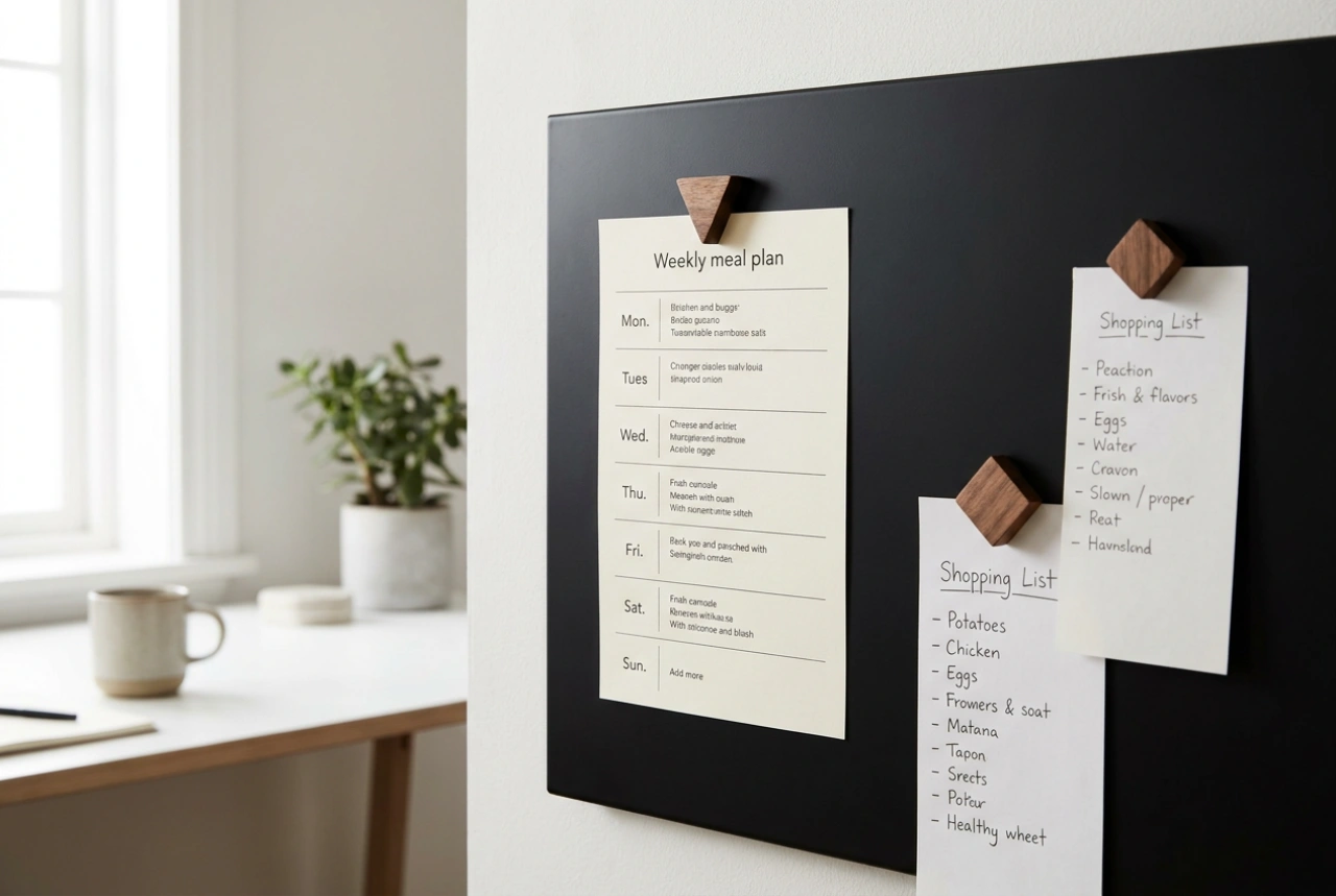 How to Organize a Large Magnetic Board for Home Planning