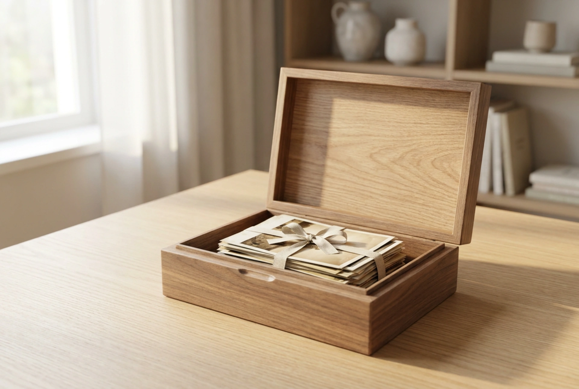 Wooden Photo Boxes: Archival Storage and Organizing Family Memories