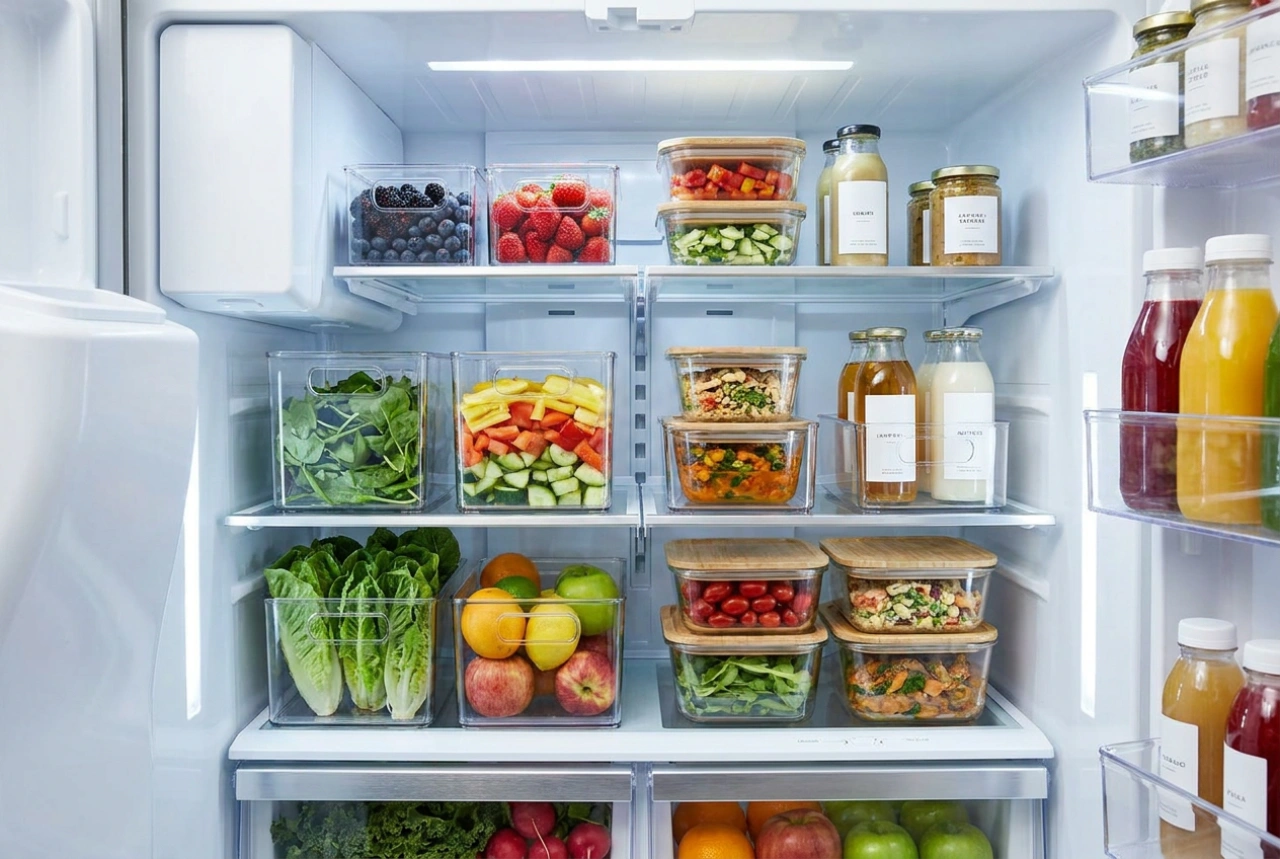How to Sensibly Organize Food in a Small Refrigerator with a Freezer