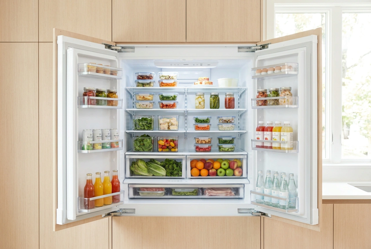 Efficient Organisation and Temperature Zones in Double-Door Refrigerators