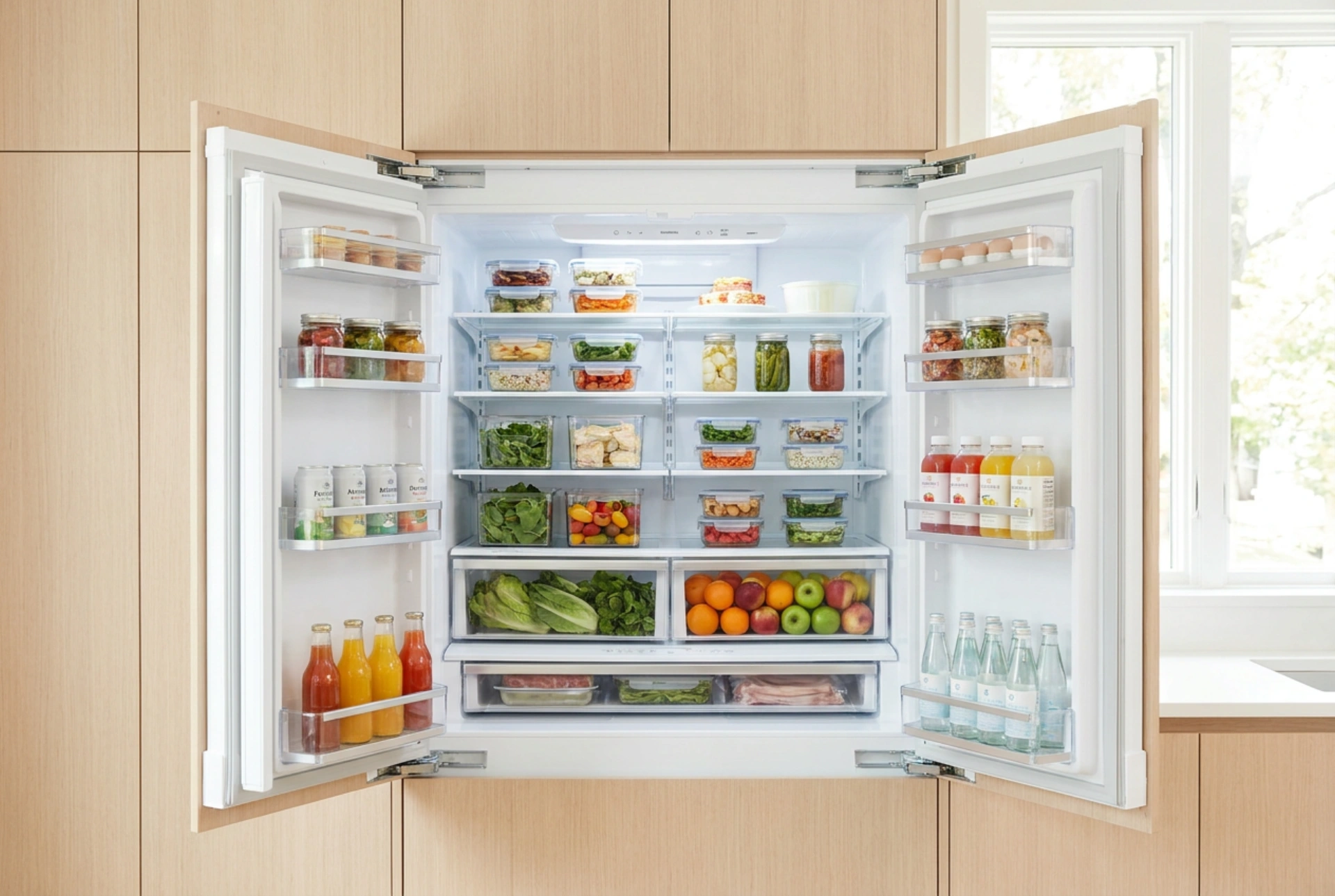Efficient Organisation and Temperature Zones in Double-Door Refrigerators
