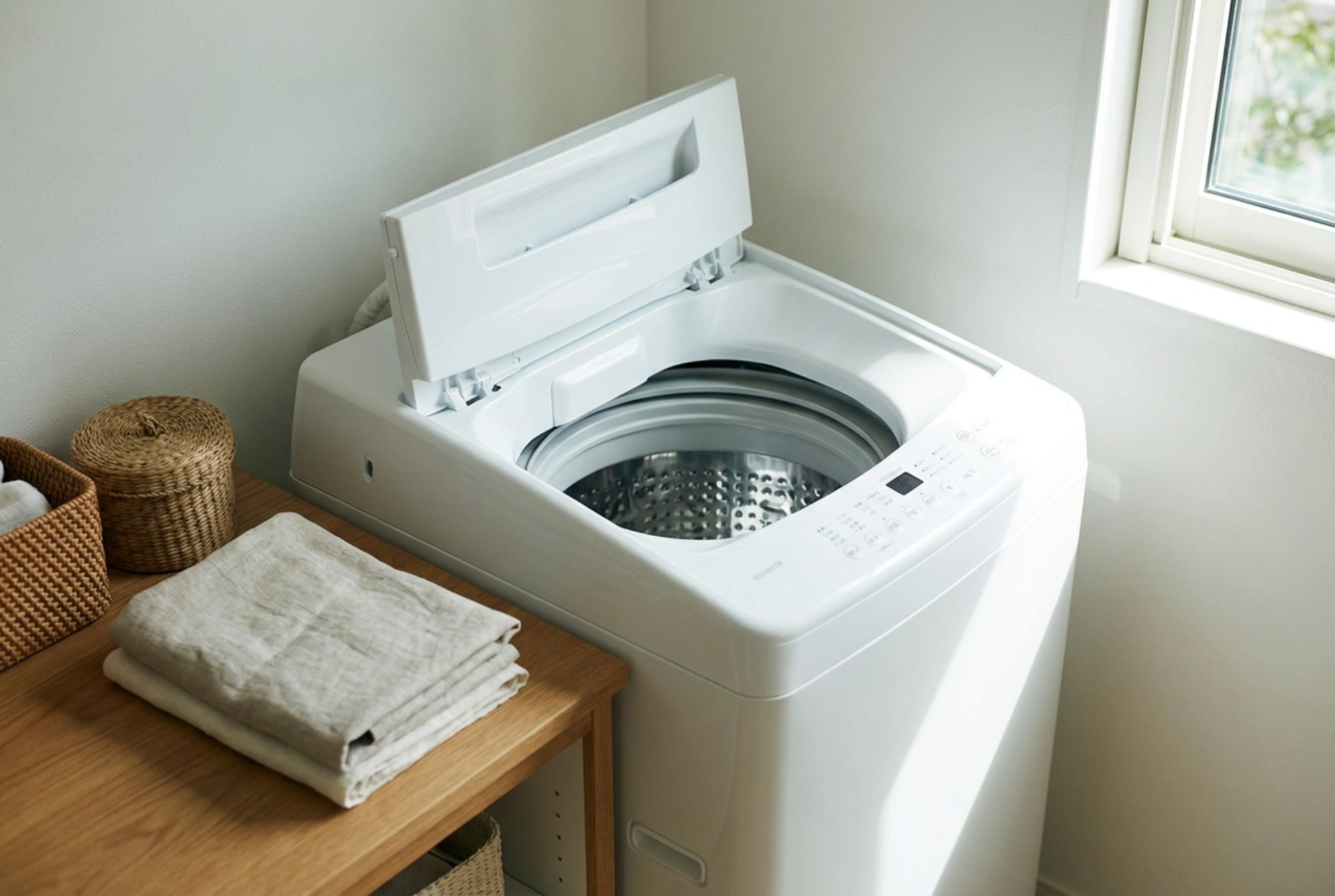 Top-Loading Washing Machine Lid Clearance and Easy Operation